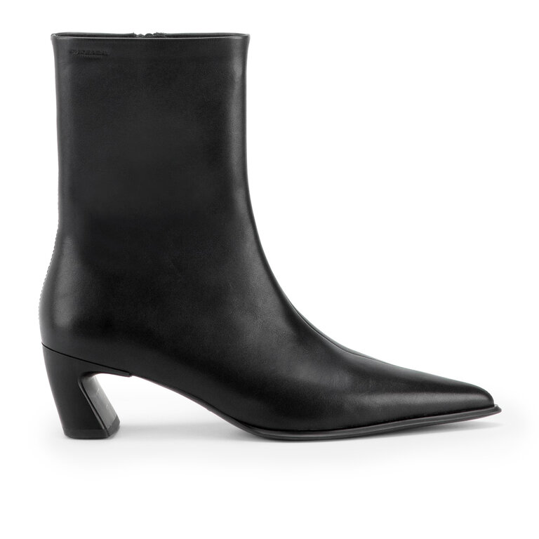 Vagabond Shoemakers Vagabond - Ilona - Pointy Leather Ankle Boot - Black / Brown
