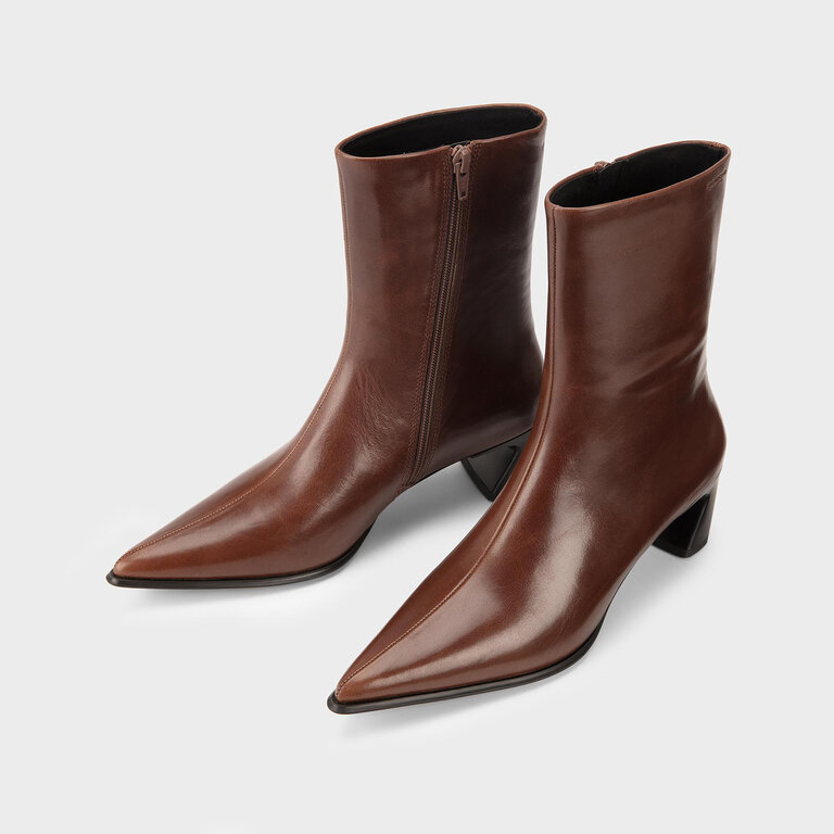 Vagabond Shoemakers Vagabond - Ilona - Pointy Leather Ankle Boot - Black / Brown