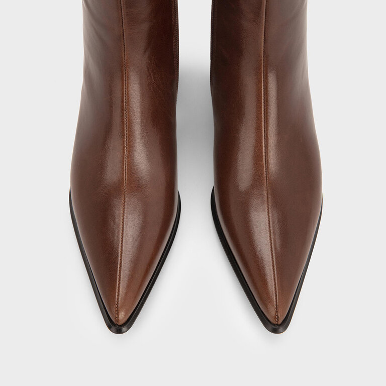 Vagabond Shoemakers Vagabond - Ilona - Pointy Leather Ankle Boot - Black / Brown