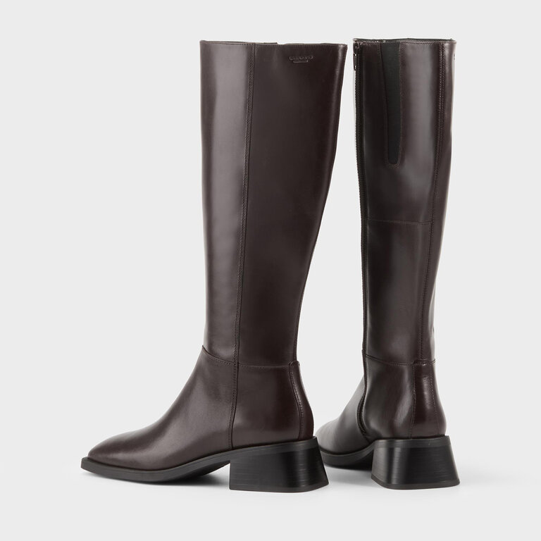 Vagabond Shoemakers Vagabond - Blanca - Knee-High Leather Boot - Chocolate Dark Brown Leather