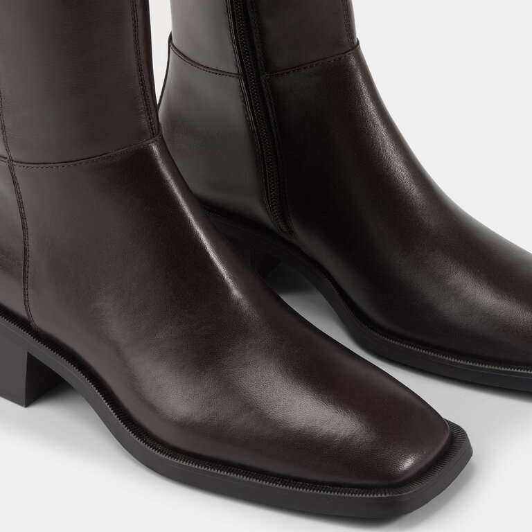 Vagabond Shoemakers Vagabond - Blanca - Knee-High Leather Boot - Chocolate Dark Brown Leather