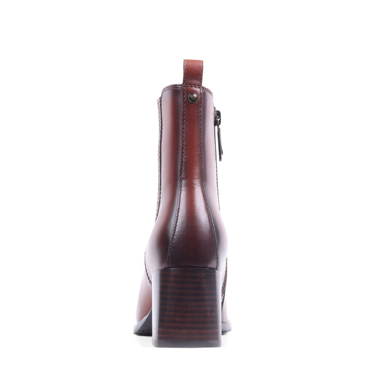Blondo Blondo - Annalise - Waterproof Leather Boot - Whiskey Brown / Black Leather