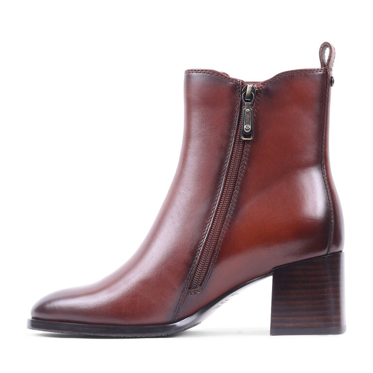 Blondo Blondo - Annalise - Waterproof Leather Boot - Whiskey Brown / Black Leather