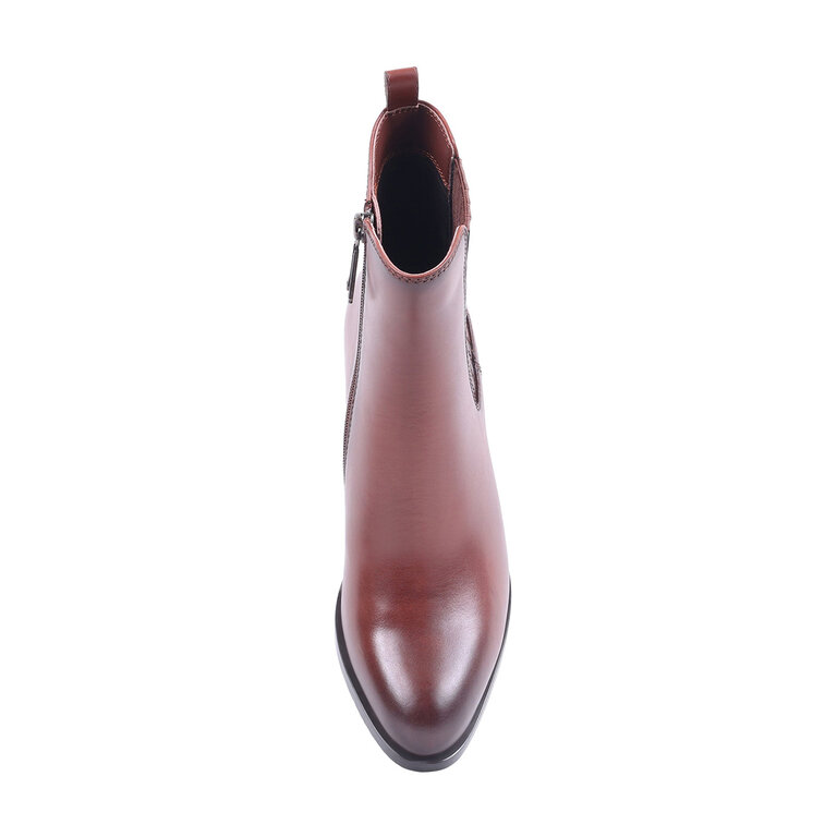 Blondo Blondo - Annalise - Waterproof Leather Boot - Whiskey Brown / Black Leather