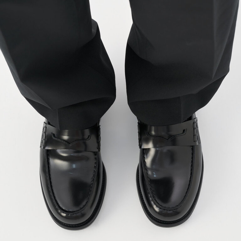 Vagabond Shoemakers Vagabond - Steven - Men's Penny Loafer - Black Leather / Cocoa Brown Suede