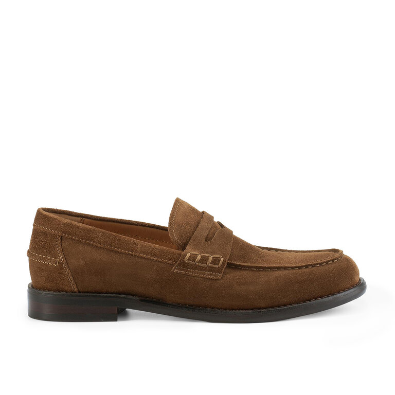 Vagabond Shoemakers Vagabond - Steven - Men's Penny Loafer - Black Leather / Cocoa Brown Suede