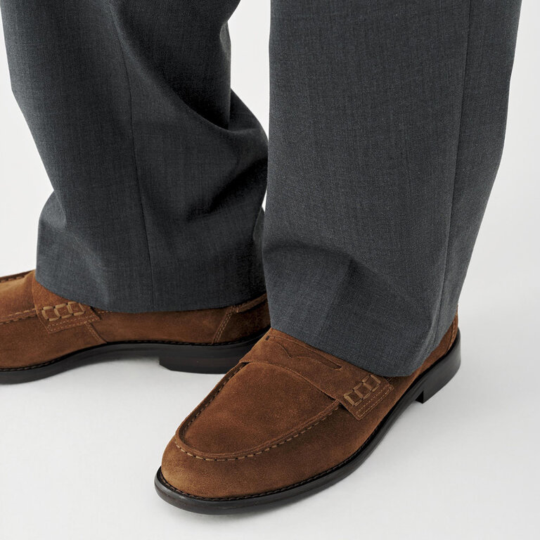 Vagabond Shoemakers Vagabond - Steven - Men's Penny Loafer - Black Leather / Cocoa Brown Suede
