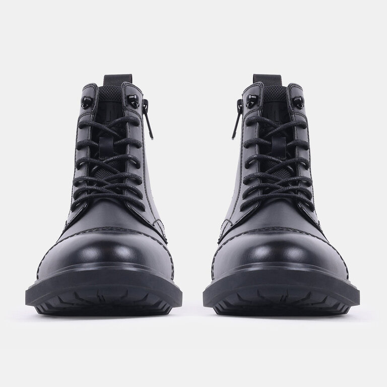 Steve Madden Steve Madden - Frontier - Men’s Waterproof Lace-Up Boot - Black / Brown Leather