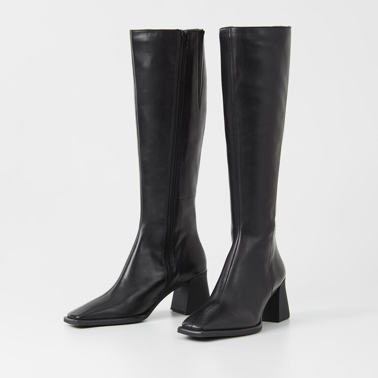 Vagabond Shoemakers Vagabond - Hedda - Knee-High Leather Boot - Black