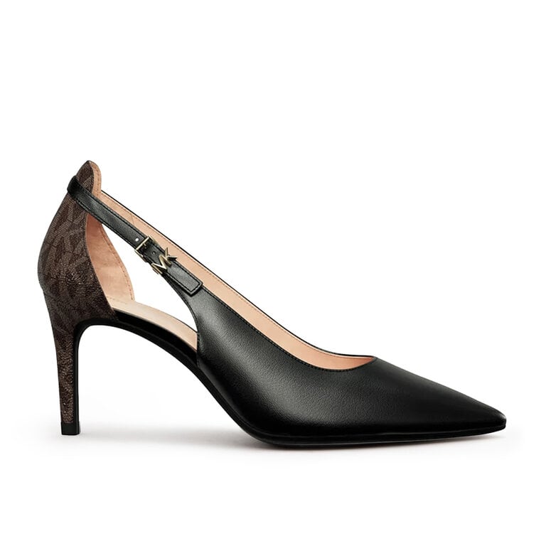 Michael Kors Michael Kors - Rachel Flex - Leather Pump - Luggage Brown / Black-Brown