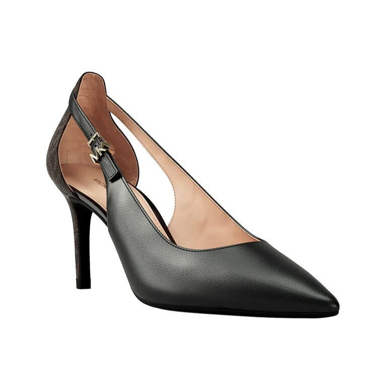 Michael Kors Michael Kors - Rachel Flex - Leather Pump - Luggage Brown / Black-Brown
