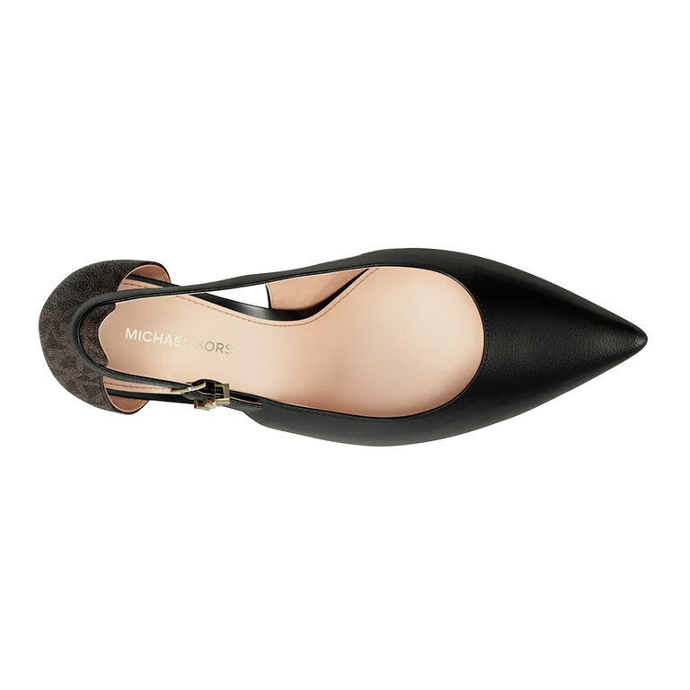 Michael Kors Michael Kors - Rachel Flex - Leather Pump - Luggage Brown / Black-Brown