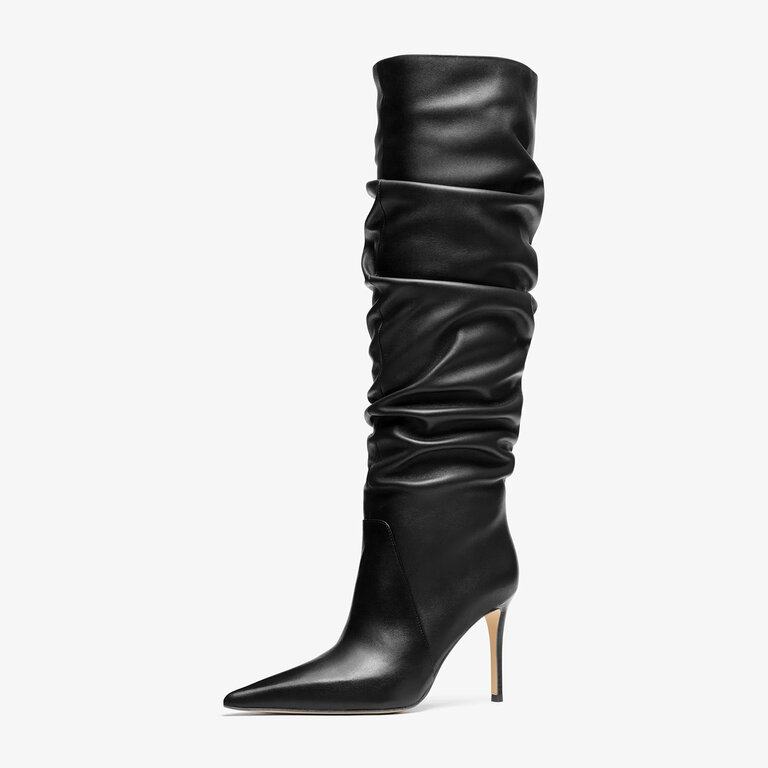 Michael Kors Michael Kors - Dawn - Knee-High Leather Boot - Black