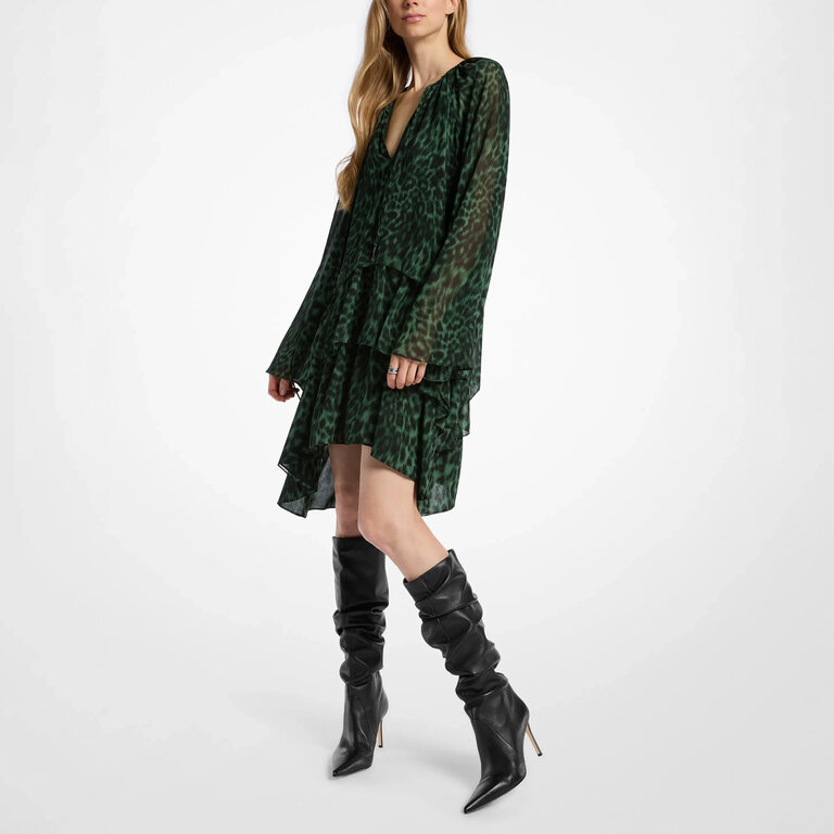Michael Kors Michael Kors - Dawn - Knee-High Leather Boot - Black