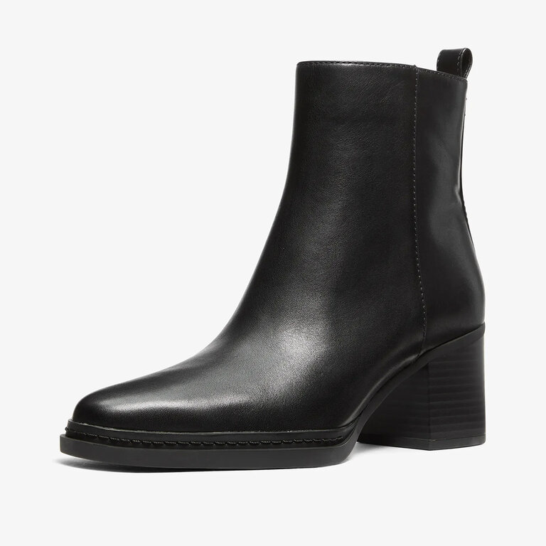 Michael Kors Michael Kors - Lex - Ankle Bootie - Black Leather / Chocolate Suede