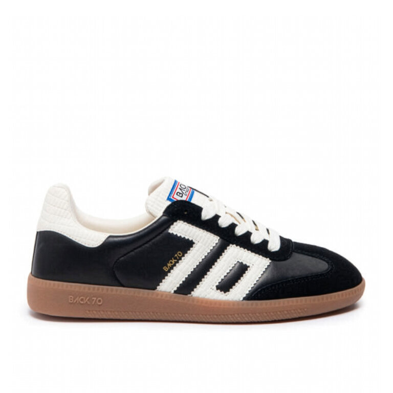 Back 70 Back 70 - Cloud NC - Leather & Suede Sneaker - Coffee / Black / Taupe