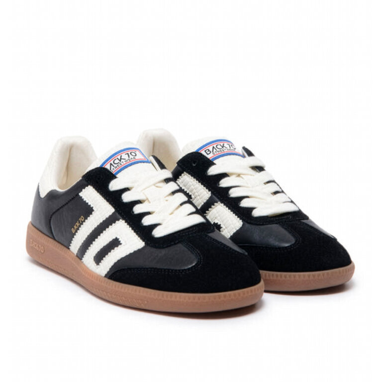 Back 70 Back 70 - Cloud NC - Leather & Suede Sneaker - Coffee / Black / Taupe