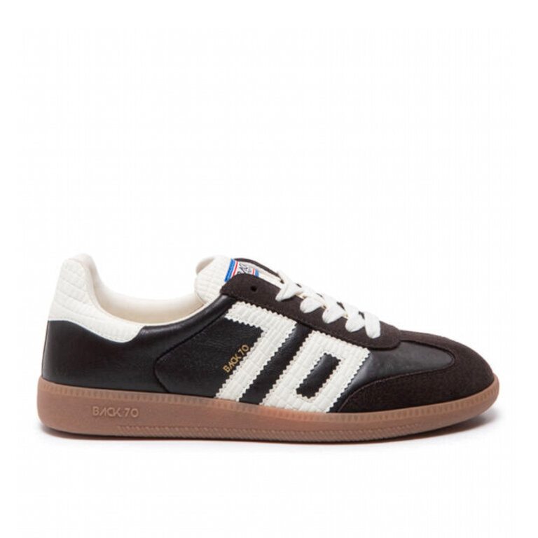 Back 70 Back 70 - Cloud NC - Leather & Suede Sneaker - Coffee / Black / Taupe