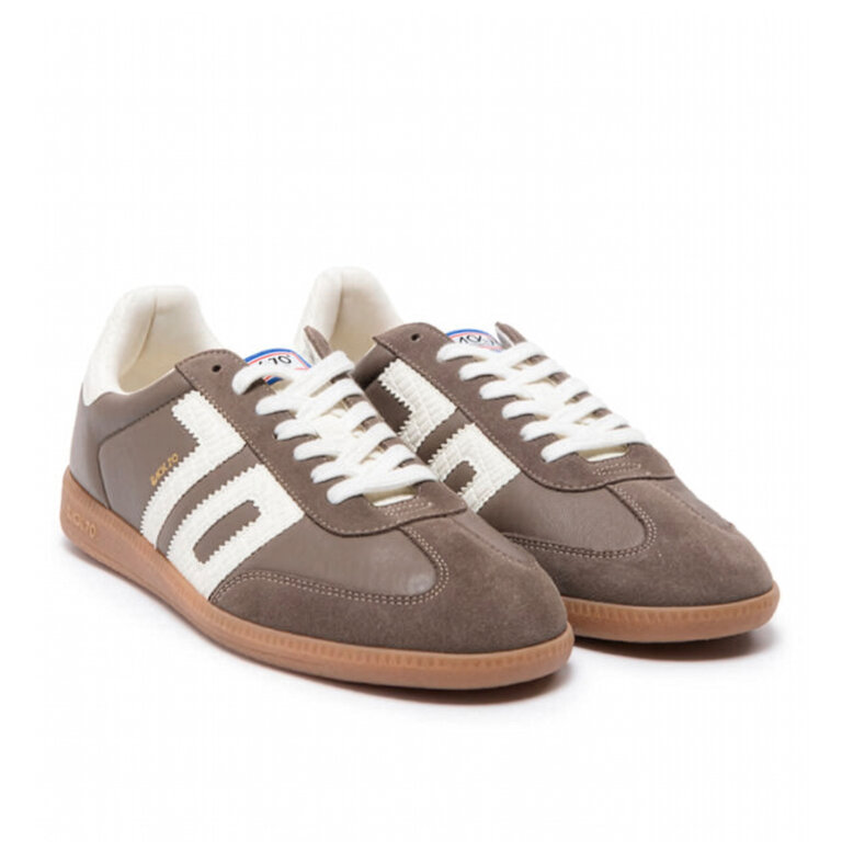 Back 70 Back 70 - Cloud NC - Leather & Suede Sneaker - Coffee / Black / Taupe