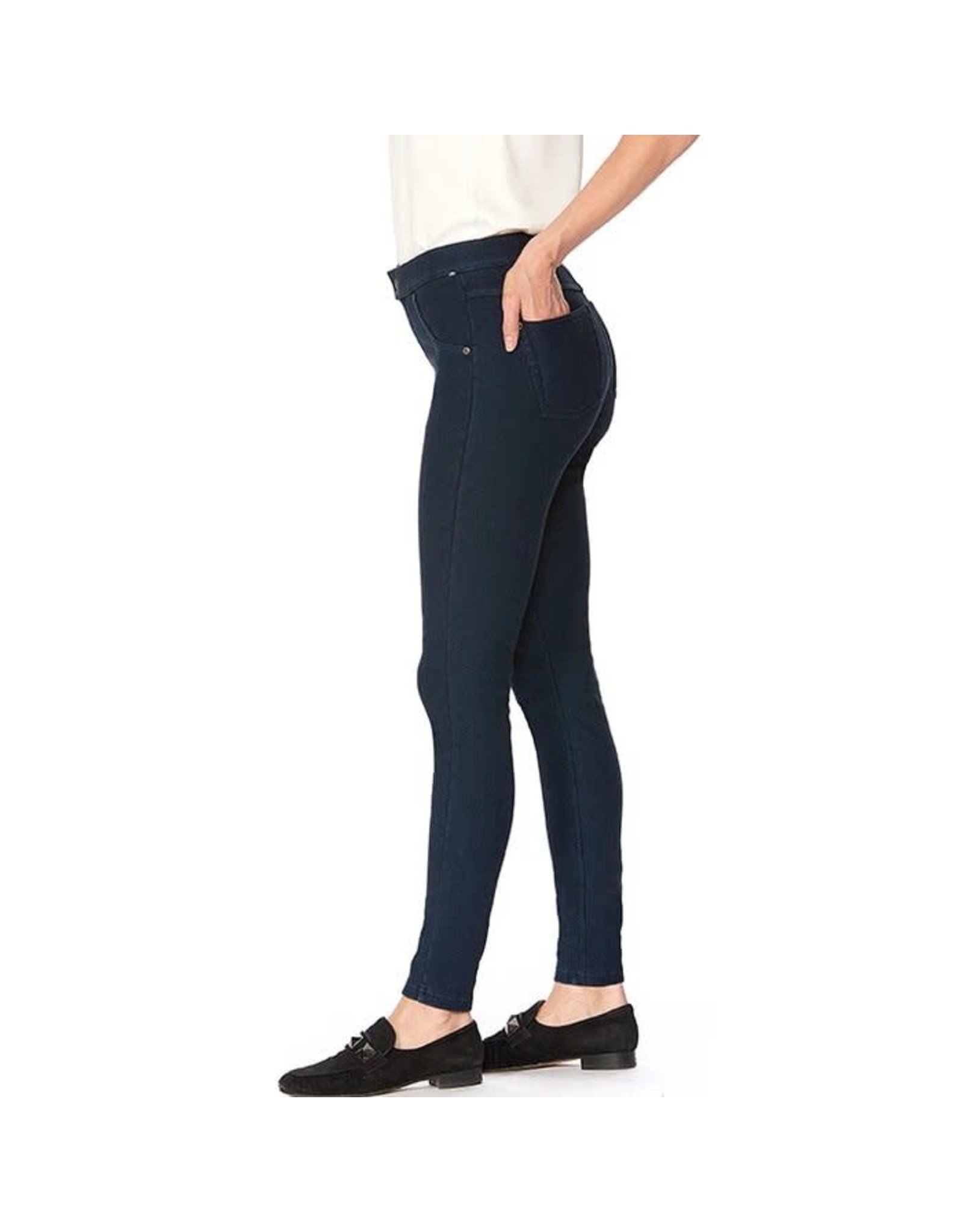 hue fleece lined denim leggings black