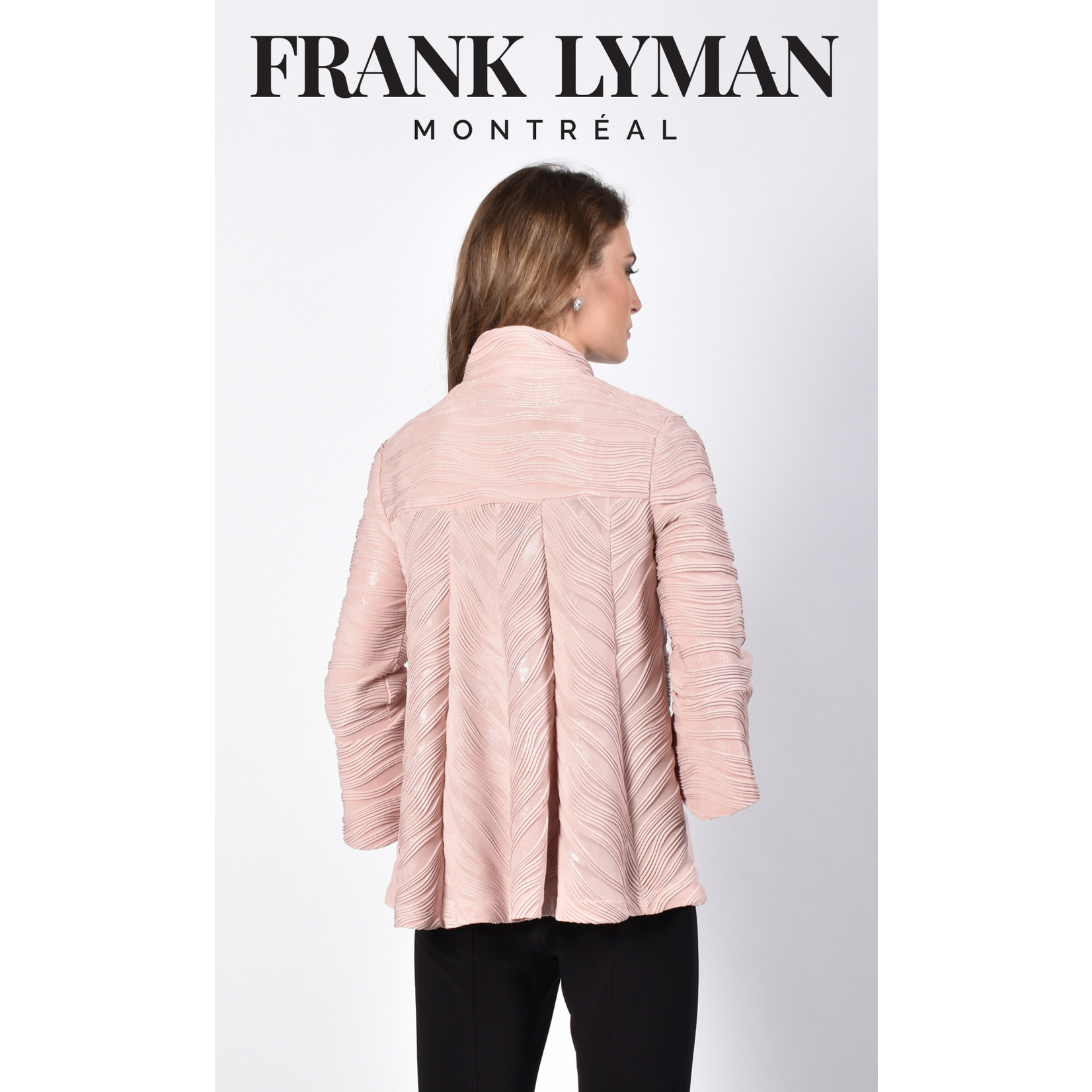 Frank Lyman Blush & Silver Knit Jacket