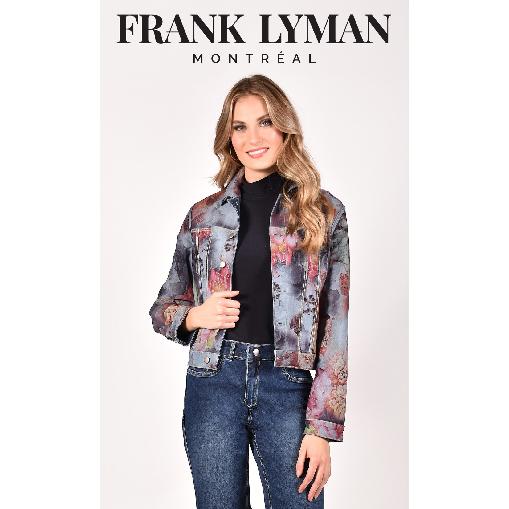 Frank Lyman Blue & Pink Reversible Jacket