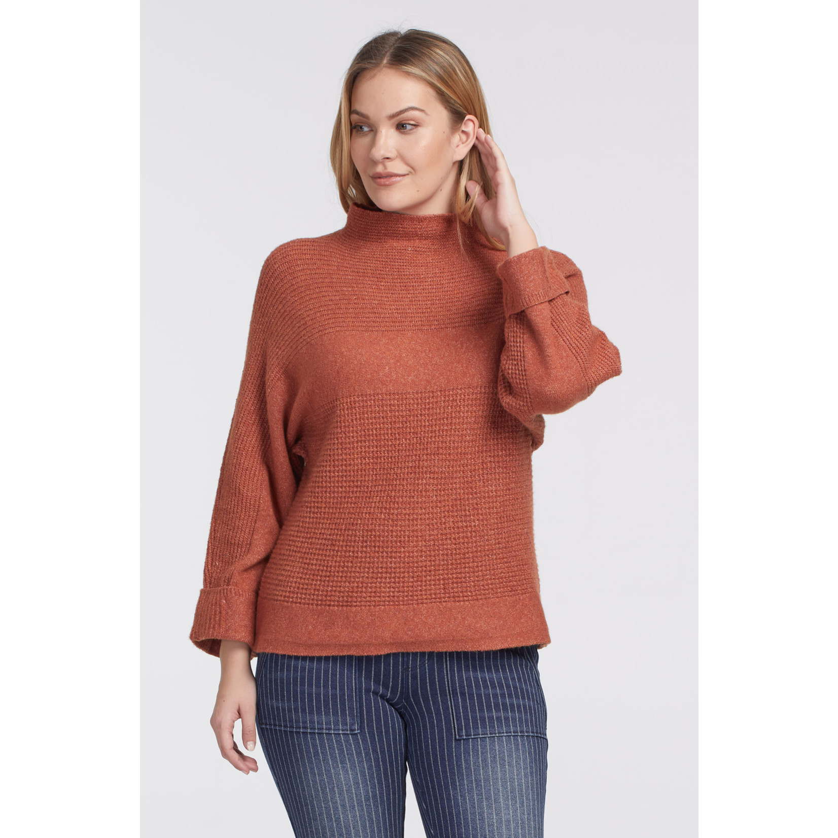 Tribal Funnel Neck Sweater (More Colors)