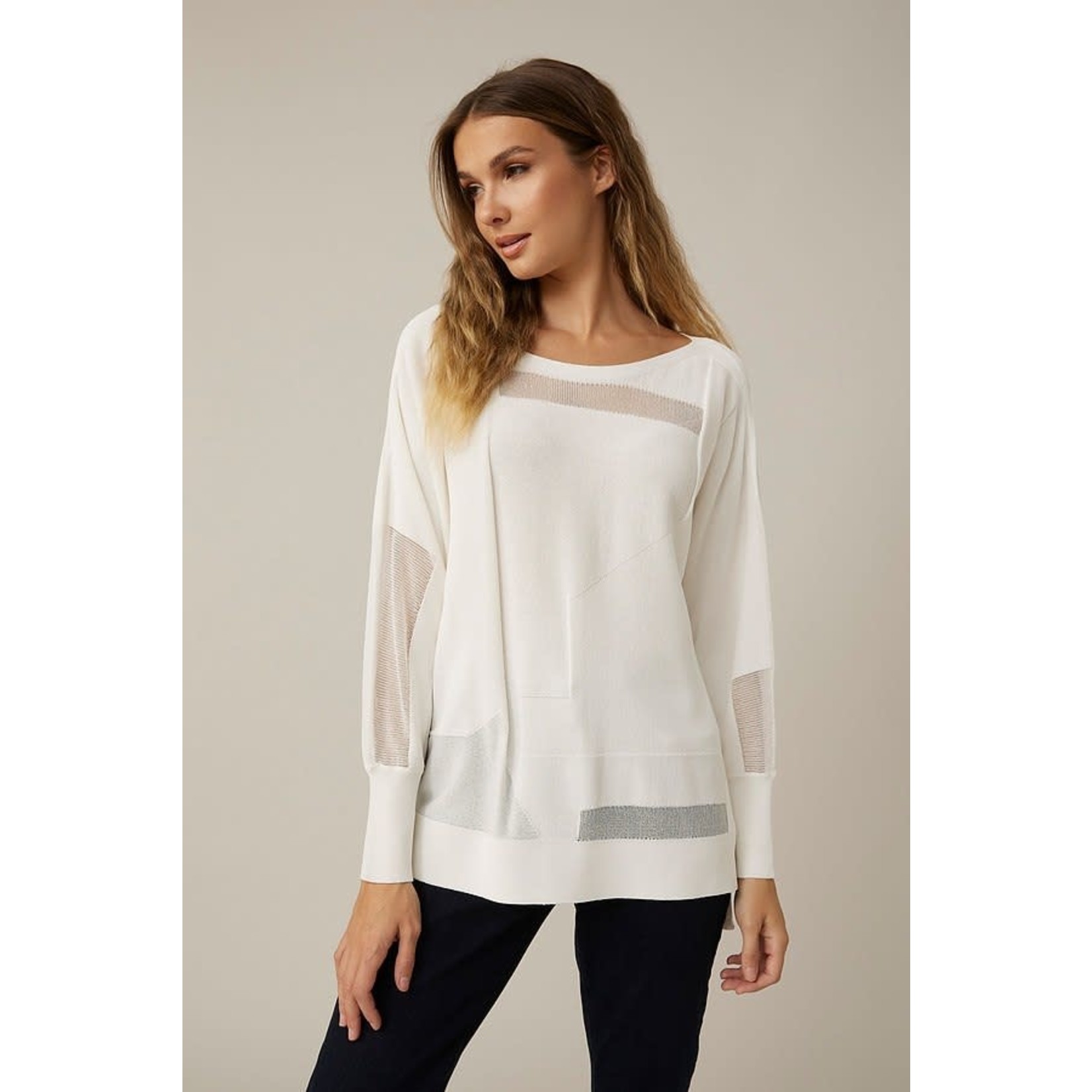 Joseph Ribkoff Cut-out Knit Top Style 221909