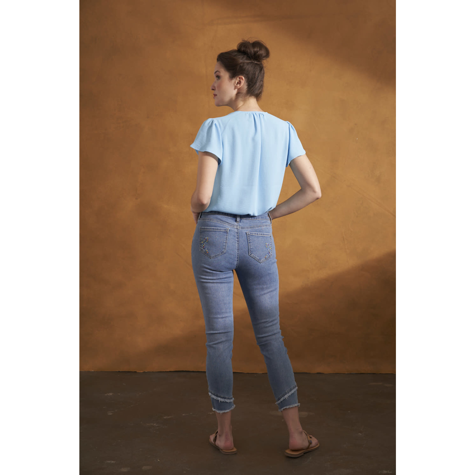 Renuar Speckled Medium Wash Jeans - R10005D