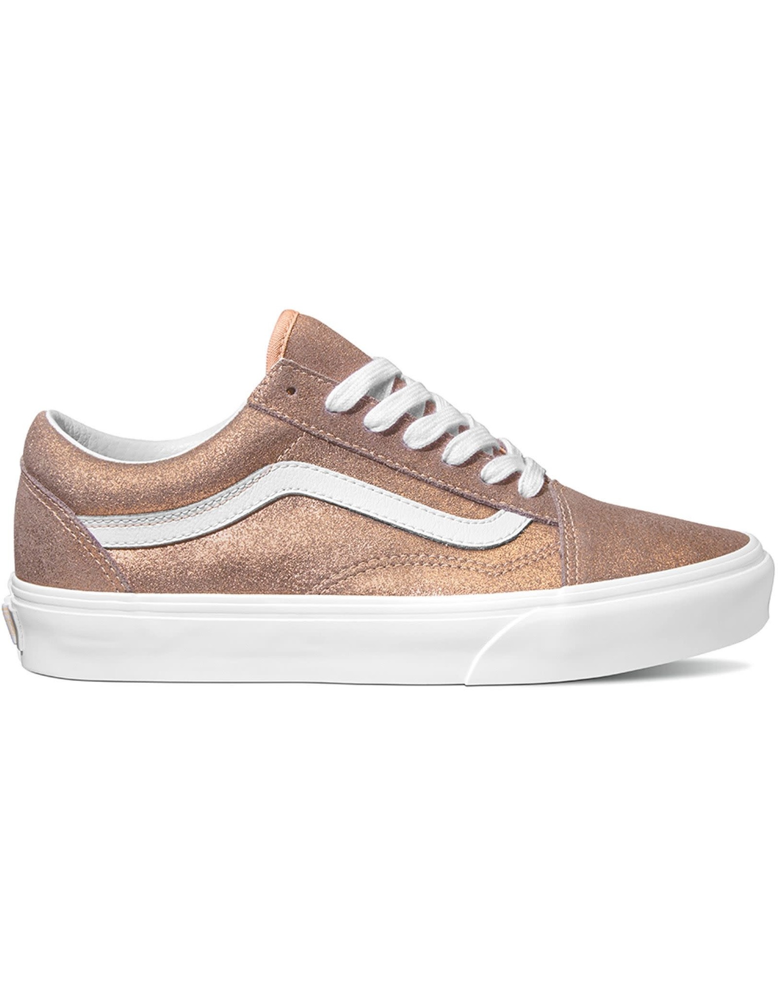 rose gold and grey vans