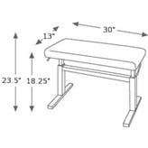 Hidrau Hidrau Chicago 30" Vinyl Hydraulic  Artist Piano Bench