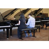 Hidrau Hidrau Marseille 43" Super-Duet Hydraulic Artist Piano Bench 43” Vinyl