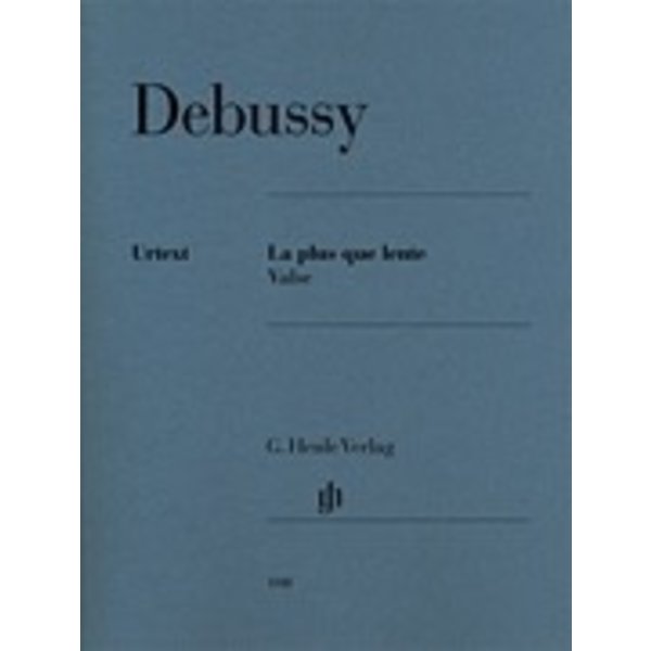 Henle Urtext Editions Debussy - La plus que lente - Valse