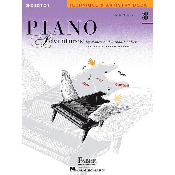Faber Piano Adventures Faber Level 3B - Technique & Artistry Book - 2nd Edition