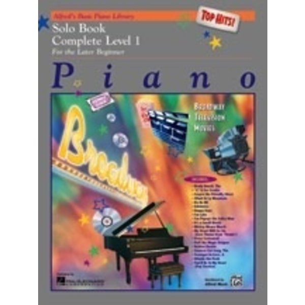 Alfred Music Alfred's Basic Piano Course: Top Hits! Solo Book Complete 1 (1A/1B)