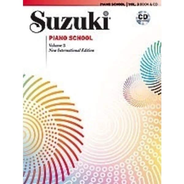 Alfred Music Suzuki Piano School New International Edition Piano Book and CD, Volume 3