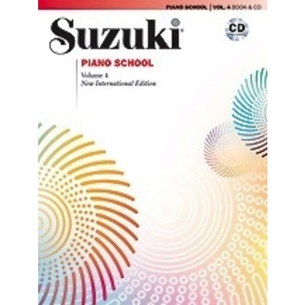 Alfred Music Suzuki Piano School New International Edition Piano Book and CD, Volume 4