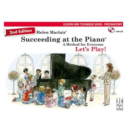FJH Succeeding at the Piano, Lesson and Technique Book - Preparatory (with CD) 2nd Edition