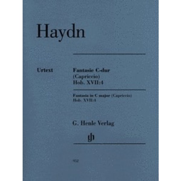 Henle Urtext Editions Haydn - Fantasie C-dur - Hob. XVII:4