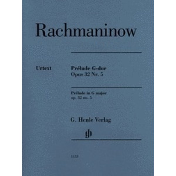 Henle Urtext Editions Rachmaninow - Prélude G-dur - Opus 32 Nr. 5