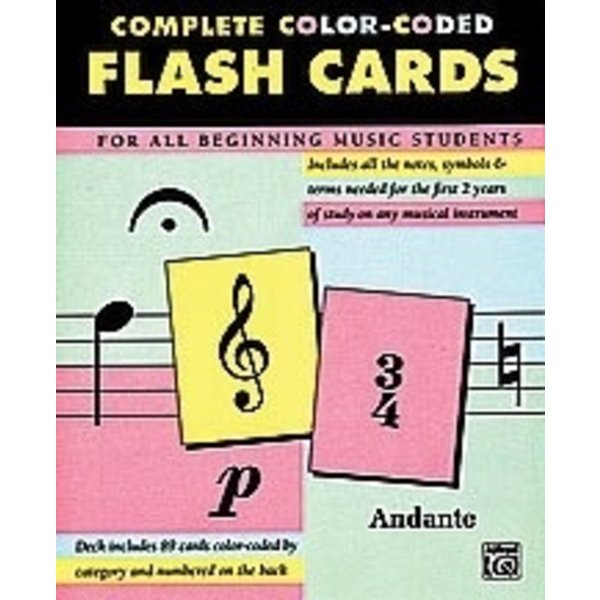 Alfred Music 89 Color-Coded Flash Cards