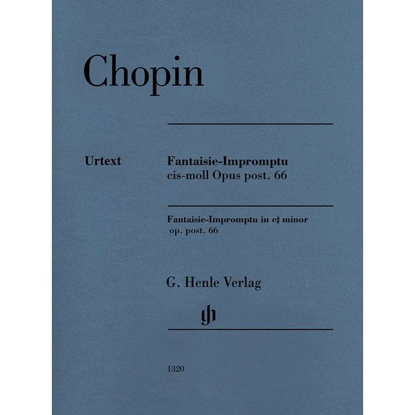 Henle Urtext Editions Chopin - Fantaisie-impromptu C-sharp Minor Op. Post. 66 Piano Solo