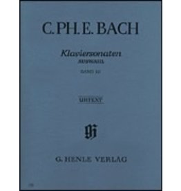Henle Urtext Editions C. Ph. E. Bach - Selected Piano Sonatas - Volume III