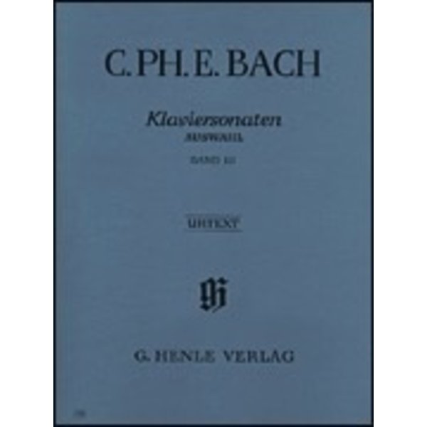 Henle Urtext Editions C. Ph. E. Bach - Selected Piano Sonatas - Volume III