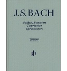 Henle Urtext Editions Bach - Suites, Sonatas, Capriccios, Variations Hardcover w/ fingering