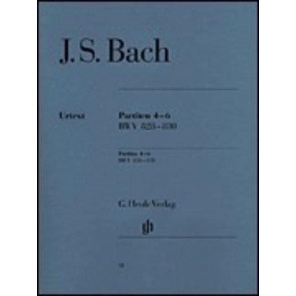 Henle Urtext Editions J.S. Bach - Partitas 4-6 BWV 828-830