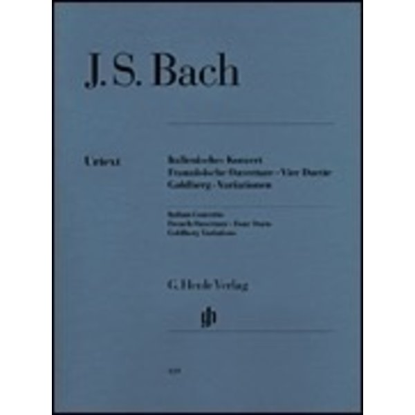 Henle Urtext Editions J.S. Bach - Italian Concerto, French Overture, Four Duets, Goldberg Variations