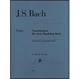 Henle Urtext Editions J.S. Bach - Notebook for Anna Magdalena Bach w/ fingering