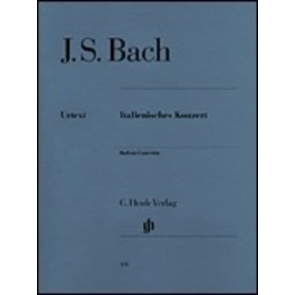 Henle Urtext Editions J.S. Bach - Italian Concerto BWV 971