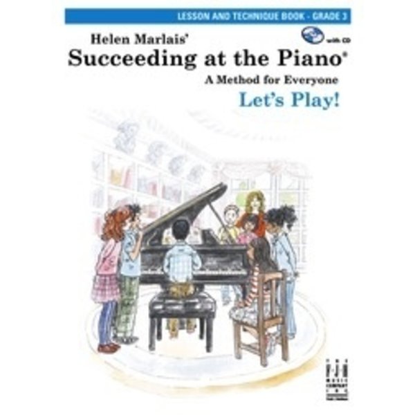 FJH Succeeding at the Piano, Lesson and Technique Book - Grade 3 (with CD) 2nd Edition